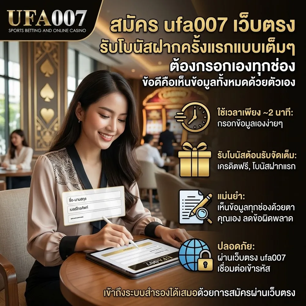 สมัคร ufa007 ช่องทาง